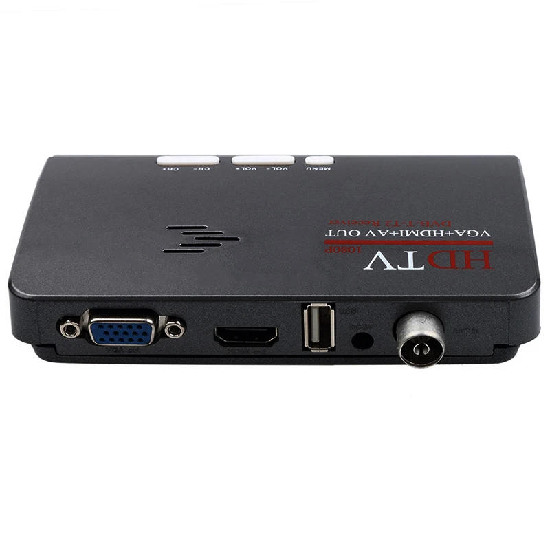 Умная ТВ приставка Us Plug 1080P Hd Dvb T2/T Hdmi Usb Vga Av тюнер приемник Цифровой штепсельная