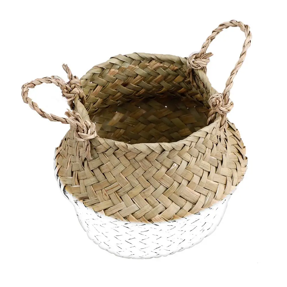 Подвесной ротанговый цветочный горшок корзина складная плетеная из ротанга