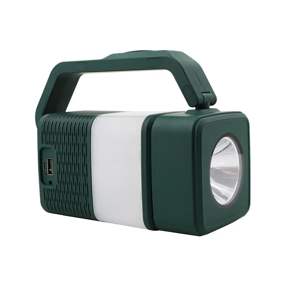 

4 In 1 Stereo USB Rechargeable Night Light Lantern Deformable Camping Lamp Outdoor Waterproof Portable Gift Bluetooth Speaker