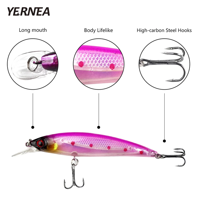 Новинка 10 шт./лот цветов рыболовные приманки плавающие гольфы крючки воблеры