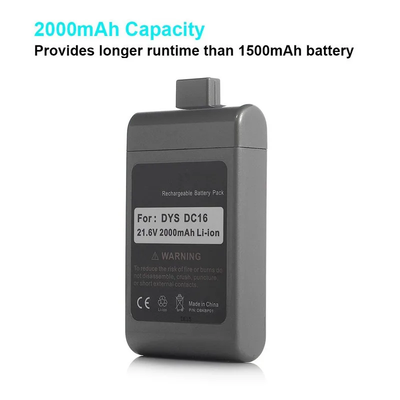 Сменный аккумулятор для пылесоса Dyson литий ионный 21 6 в 2000 мАч 22 2 пылесосов DC16 Animal