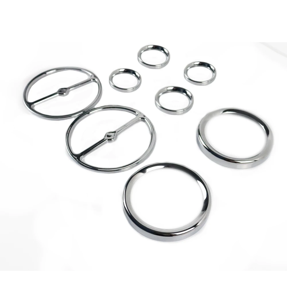 8 шт./компл. хромовые спидометры для мотоцикла ободки крышка рога Harley Touring Electra Glide