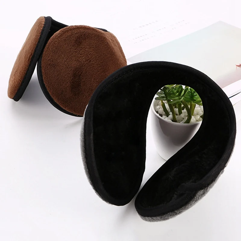 

Unisex Solid Winter Earmuffs Women Men Ear Cover Protector Thicken Plush Soft Warm Earmuff Warmer Apparel Accessories