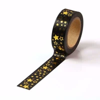 hot stamping stars washi paper masking tape for party cake diary scrapbooking phone laptop furniture bottle decorations