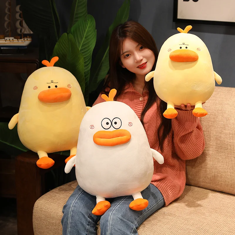 

New 30/40cm plush round soft duck with sexy lips plush toy cute plush pillow cushion room decoration child girl birthday gift