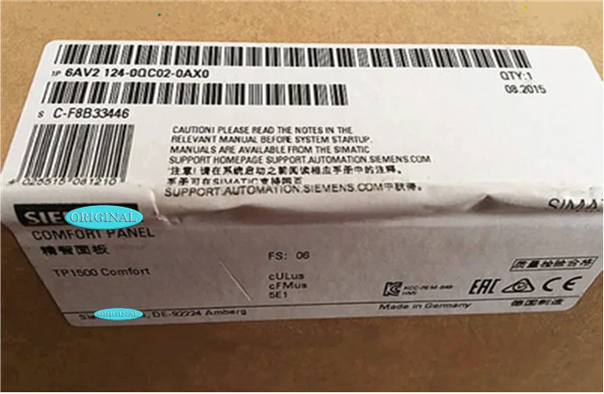 

New Original In BOX 6AV2 124-0QC02-0AX0 6AV2124-0QC02-0AX0 {Warehouse stock} 1 Year Warranty Shipment within 24 hours