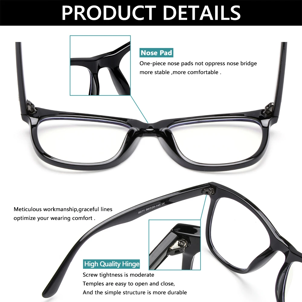 

1Pc Transparent Computer Glasses Frame Women Men Anti Blue Light Round Eyewear Blocking Glasses Optical Spectacle Eyeglasses