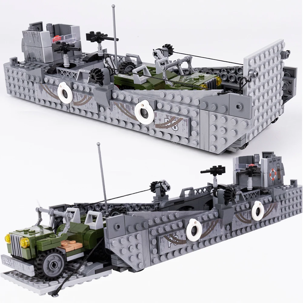 GU010 LCM3 модель посадочного корабля военные серии строительные блоки корабль