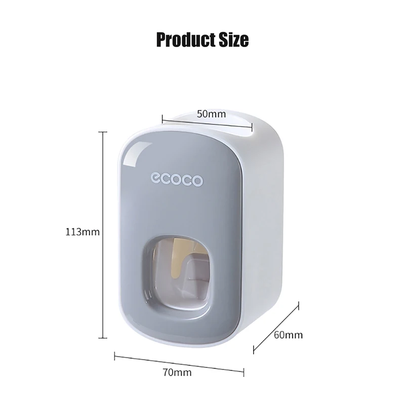 

Automatic Toothpaste Squeezer Plastic Easy Toothpaste Dispenser Wall Mount Stand For Toilet Home Bathroom Accessories Sets