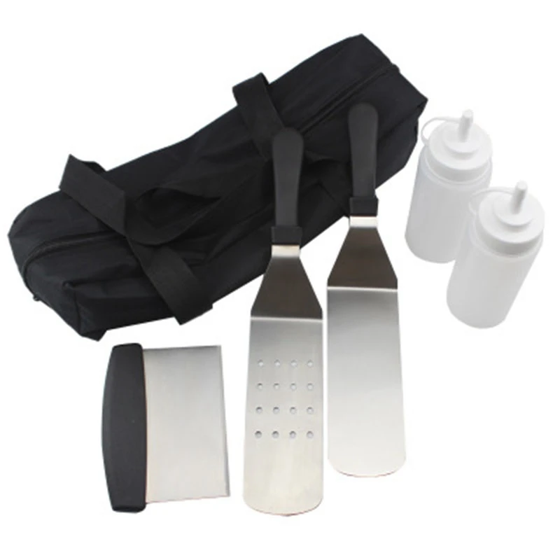 Принадлежности для барбекю 1 комплект шпатели из нержавеющей стали скребок без