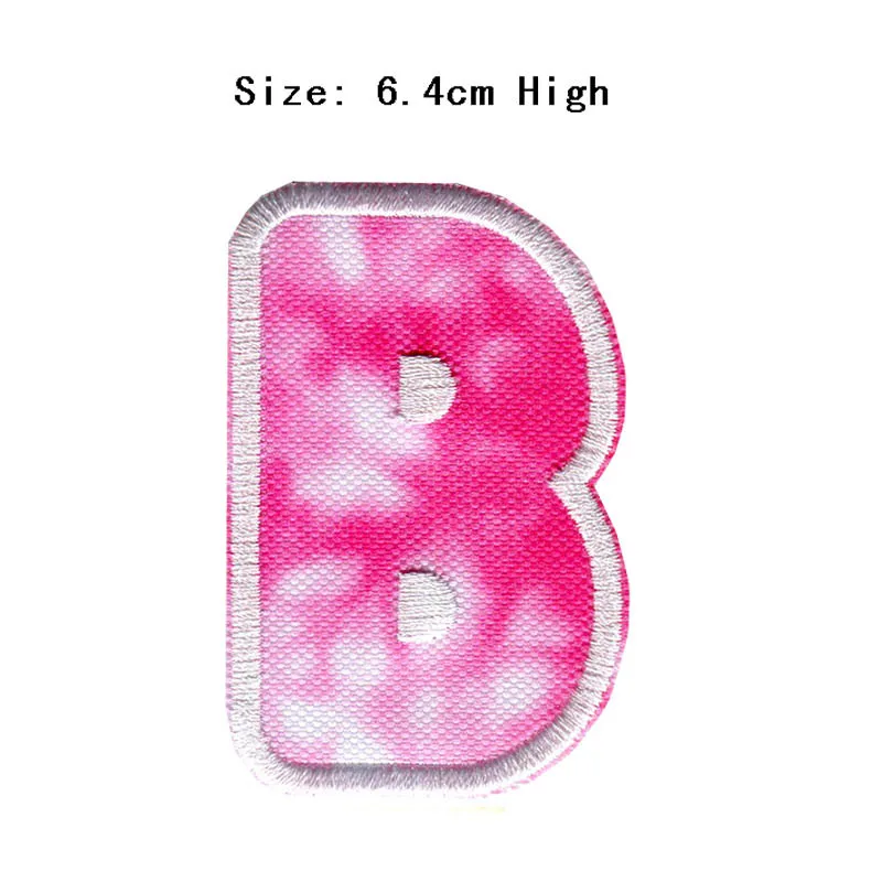 Новое поступление 2022 розовые 3D Строительные 26-буквенные вышитые нашивки с