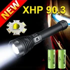 XHP90.3 светодиодный вспышка светильник фонарь высокий мощный Перезаряжаемые Usb светодиодный тактический вспышки светильник XHP70 XHP50 фонарь светильник Применение 18650 26650 Батарея