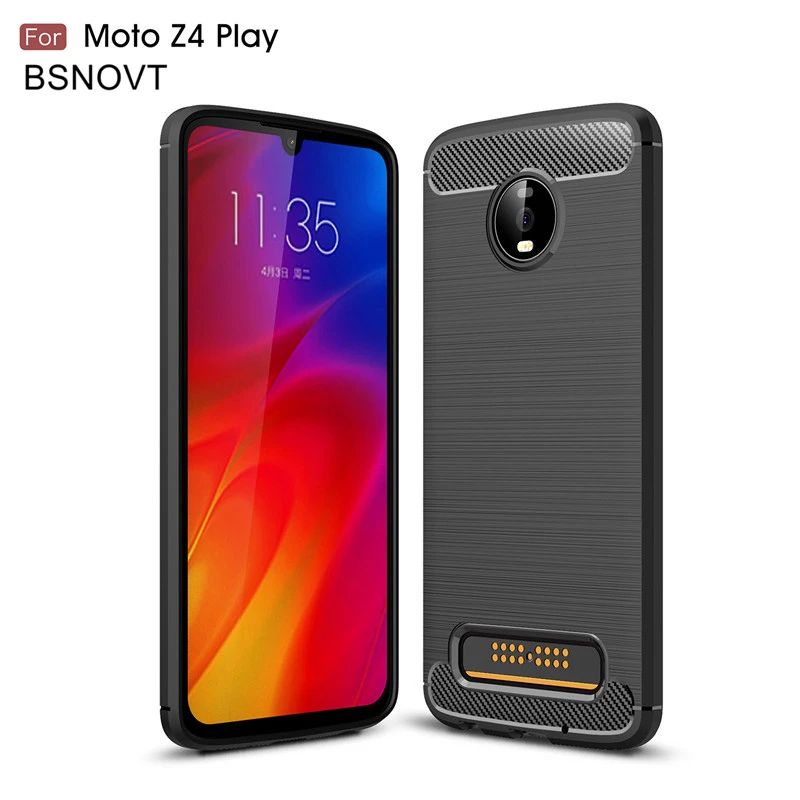 

For Motorola Moto Z4 Play Case Soft Silicone Bumper Phone Cover For Motorola Moto Z4 Play Case For Motorola Z4 Play Case BSNOVT