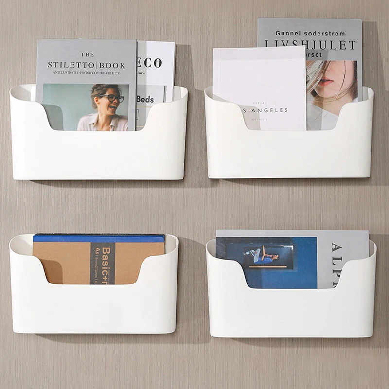 

Wall Mounted Storage Box Sundries Remote Control Organizer Kitchen Cabinet Door Storage Box Bathroom Storage Rack Phone Holder