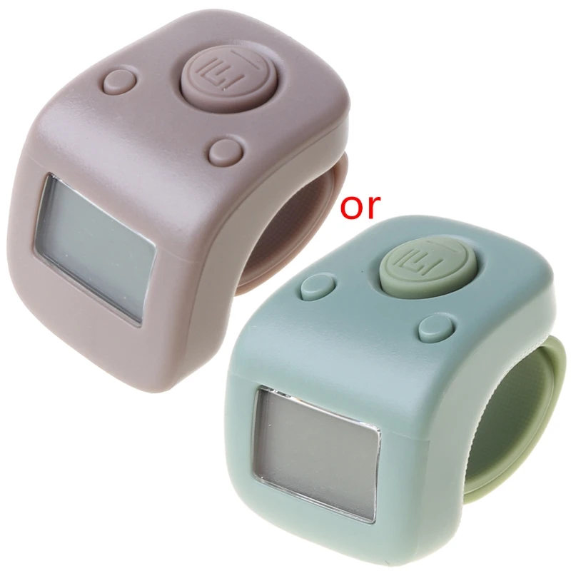 Цифровой ЖК дисплей палец кольцо счетчика 6 цифр Будда бусины молитва счетчик