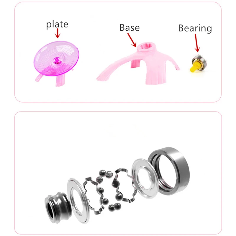 Мышь Нескользящая пластиковая Бесшумная Бег красный синий цвет забавные