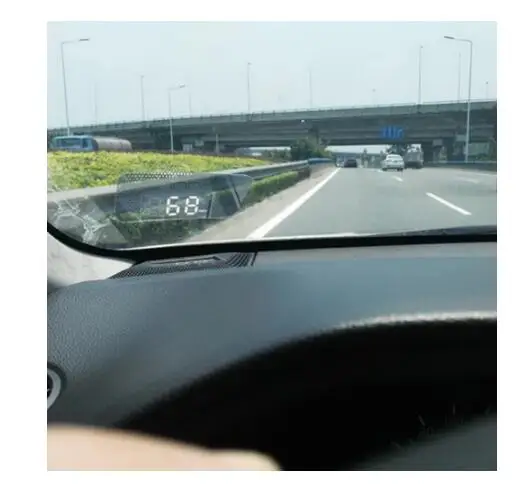 Проектор автомобильного электронного дисплея HUD Head Up Display со спидометром для Toyota Land Cruiser 2010-2018 гг. "Safe Driving Screen Airborne computer on".