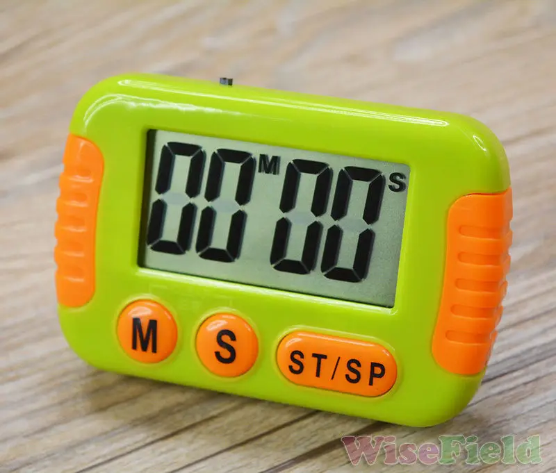 Магнитный большой ЖК цифровой таймер кухонный счетчик вниз чистый Громкий