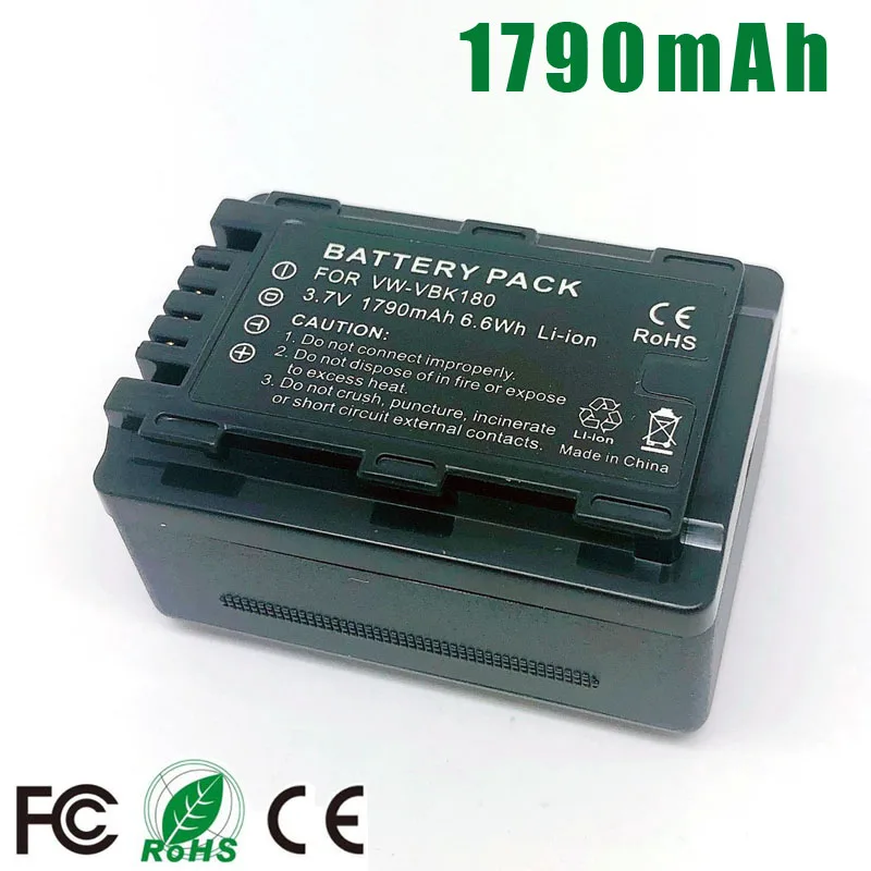 

VW-VBK180 VW VBL090 VBK360 Battery For Panasonic HC-V700MGK V10GK V100GK V100MGK V500GK V500MGK HDC-HS60 SD60 SD66 SD80 TM45