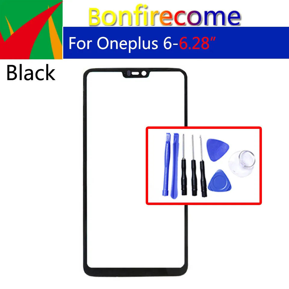 

Внешний экран для Oneplus 6 Передняя Сенсорная панель экран ЖК-дисплей внешняя стеклянная крышка Замена объектива