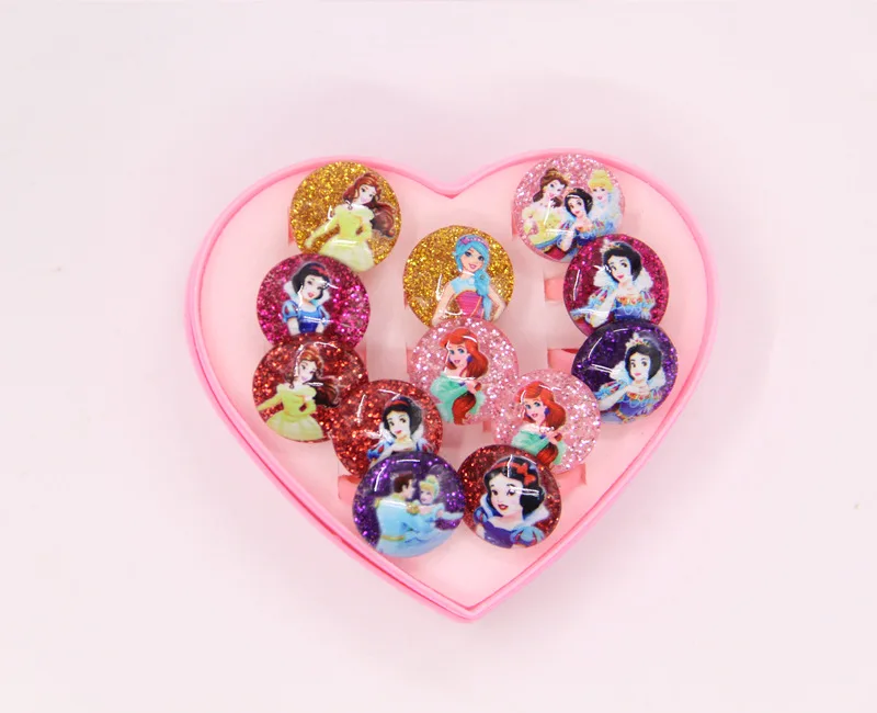 12 шт. диснеевских мультфильмов Холодное сердце детские кольцо в штучной упаковке