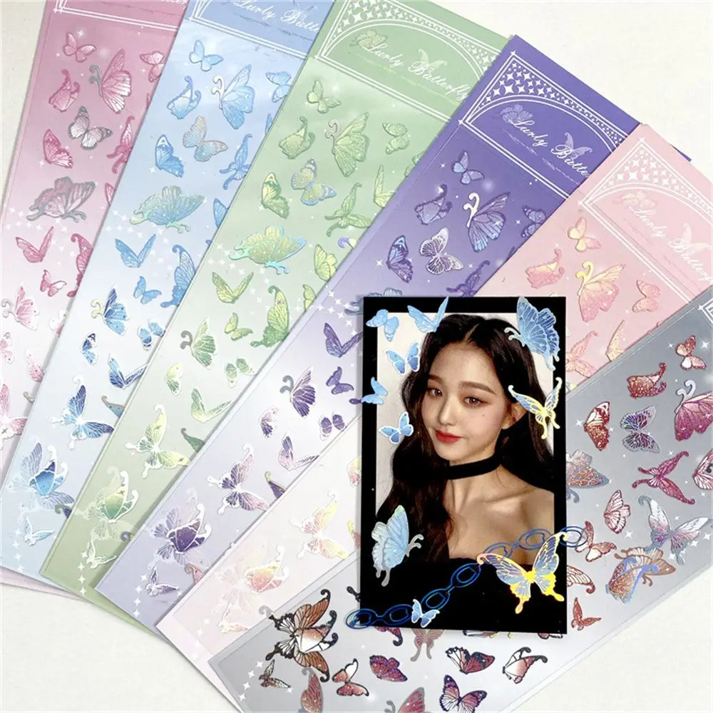 

Stationery Christmas Gift Scrapbooking Decorative DIY Decoration Stickers Butterfly Stationery Sticker Laser Sticker