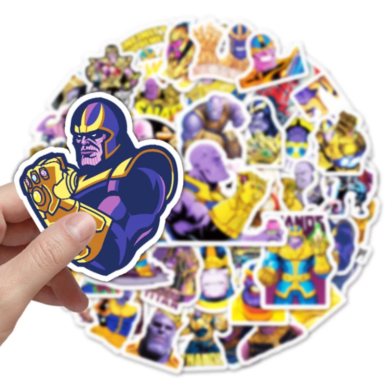 103050pcs thanos stickers luggage school student diary hand ledger motorcycle stationery mobile phone guitar decoration free global shipping