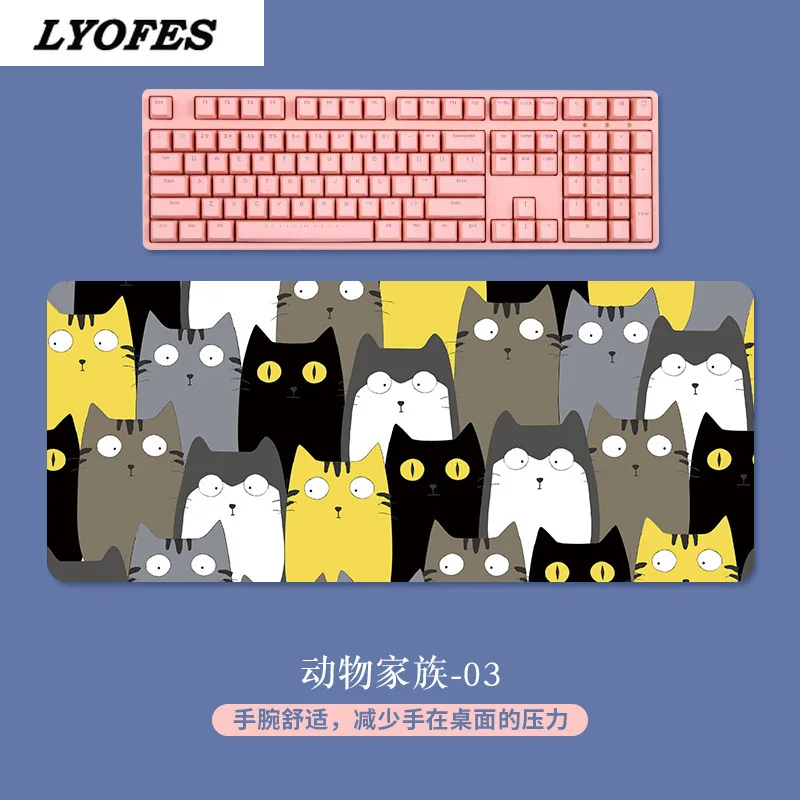 

80x30 Gamer Keyboard lyofes Mouse Mat Extra Large Mouse Pad Gaming Deskpad Computer Desk Mousepad for PC Desk Pad