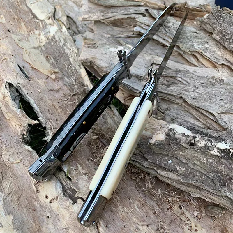 Новый 11-дюймовый Автоматический складной нож с лезвием зеркальный легкий 440