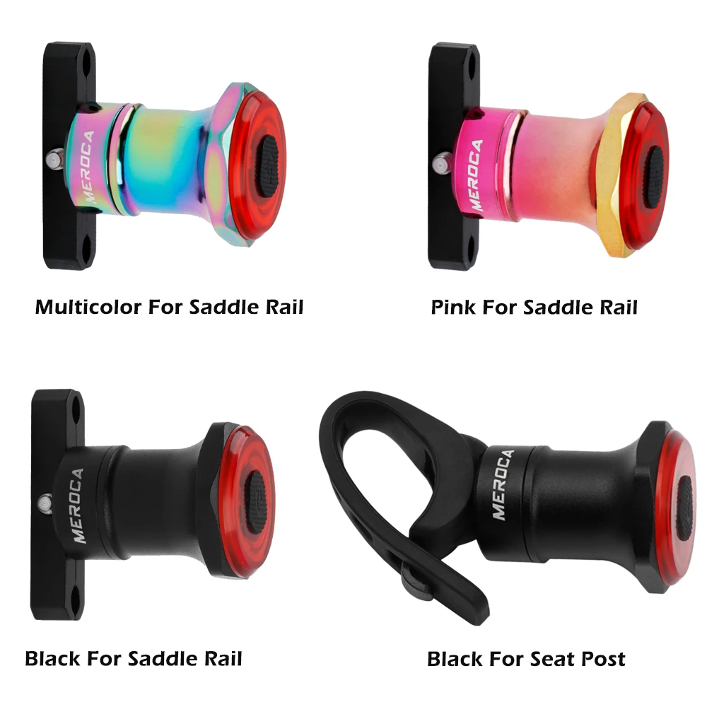 

Smart Bike Tail Light Back Brake Lights Waterproof USB Rechargeable Safety Taillight Rear Bicycle Flashlight Cycling Lamp