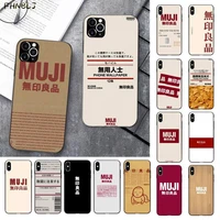 fhnblj luxury muji japanese text letter diy luxury phone case for iphone 11 pro xs max 8 7 6 6s plus x 5 5s se 2020 xr case