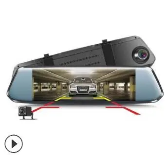 Автомобильный видеорегистратор Full HD 1080P 7-дюймовый IPS экран цифровой заднего вида