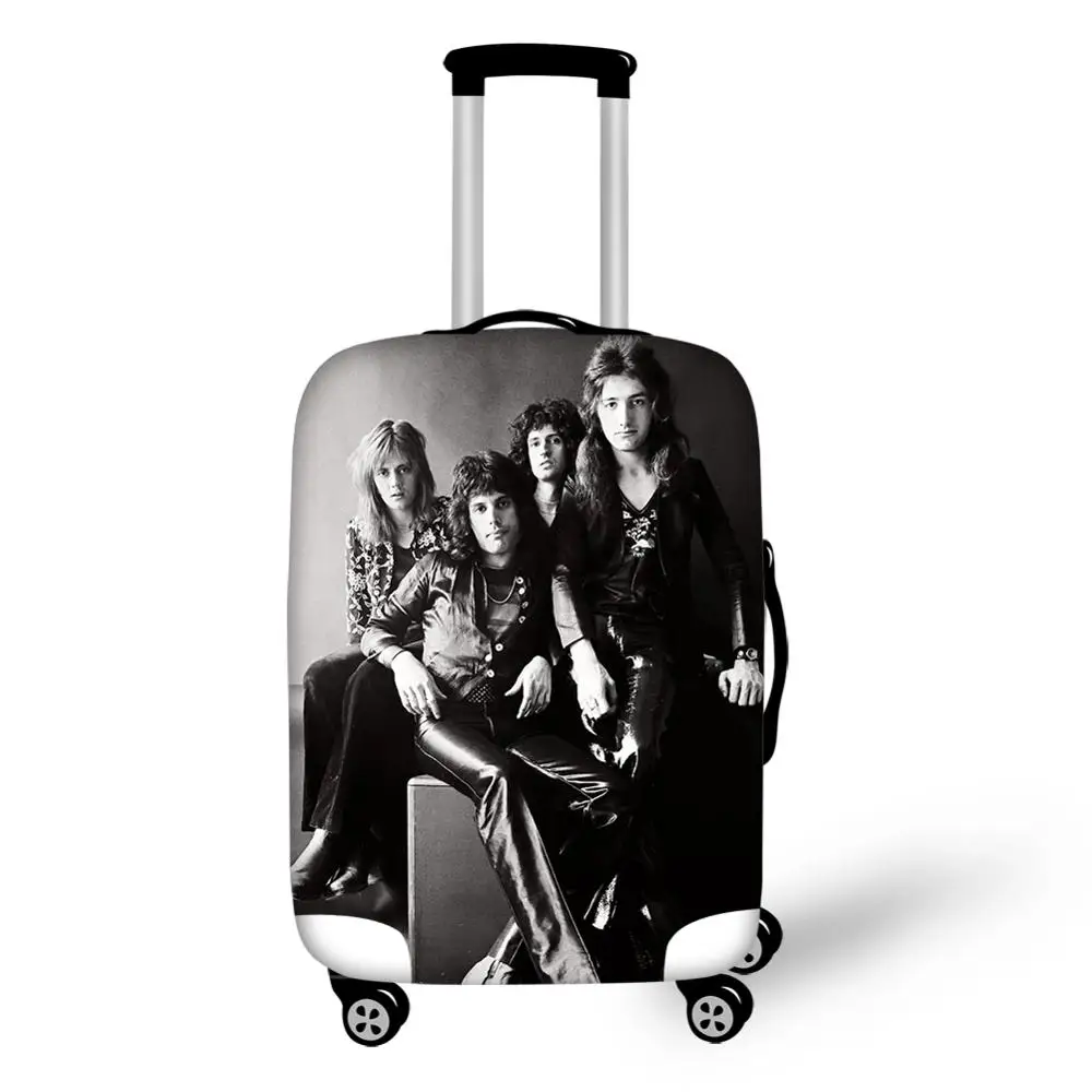 HaoYun Fashion Dust-proof Luggage Cover Queen Band Prints Pattern Travel Accessories Cool Band Design Water-proof Suitcase Cover
