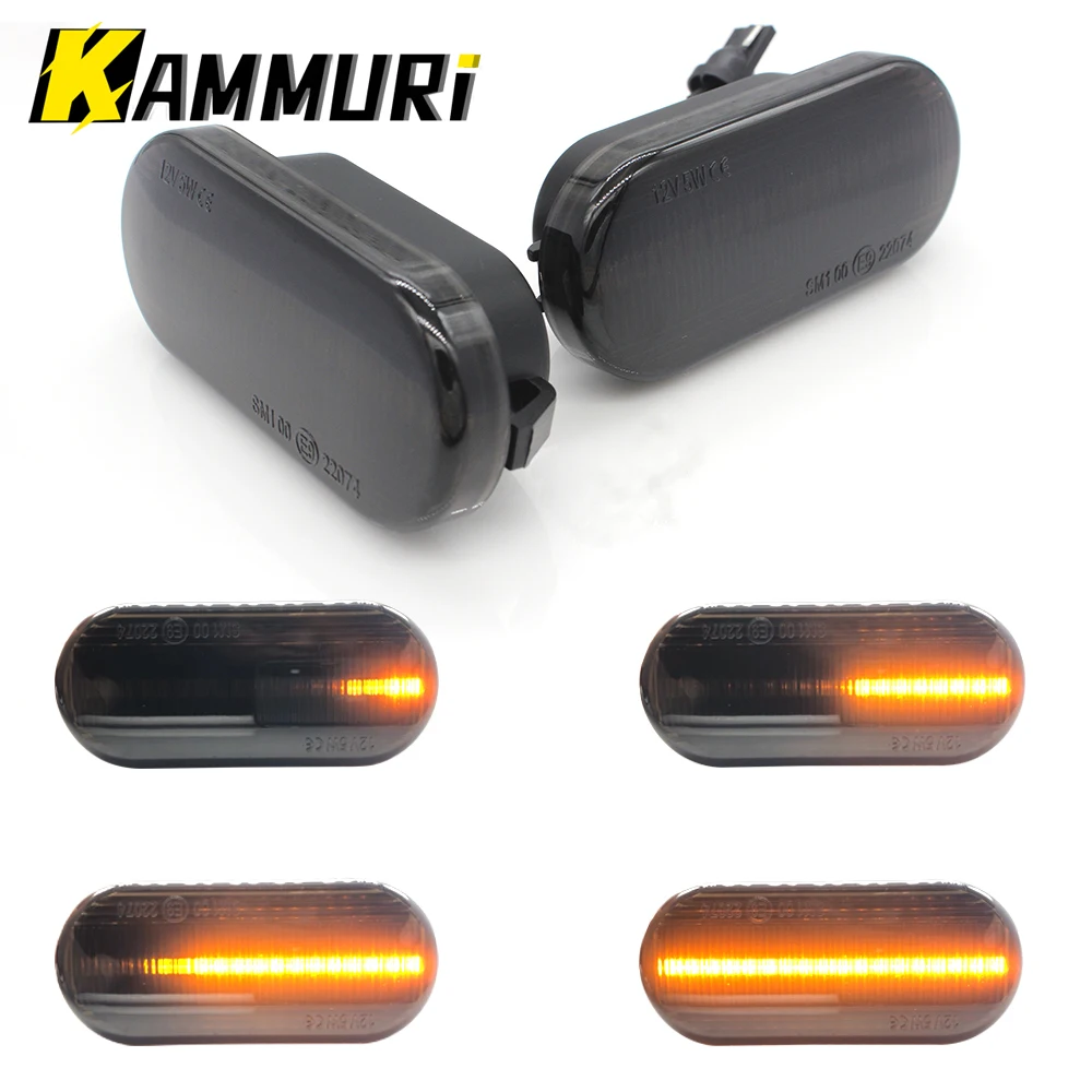 2 шт. светодиодный динамический Боковой габаритный фонарь поворота светильник