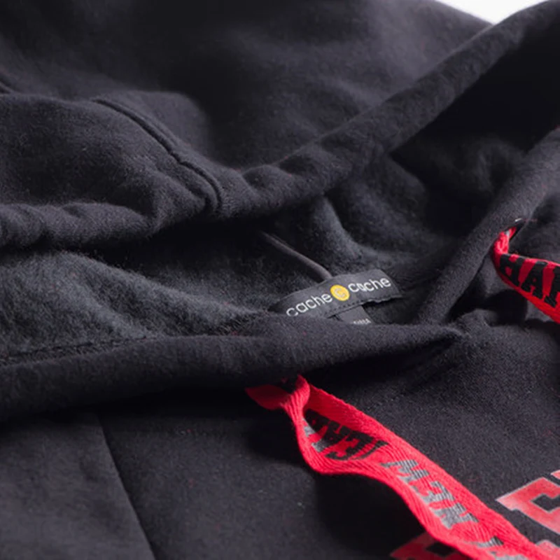 

Cartoon Spring Autumn Women Ribbon Prints Flare Sleeve Hooded Sweatshirts Female Loose Casual Comfortable Harajuku Hoodies ZX856