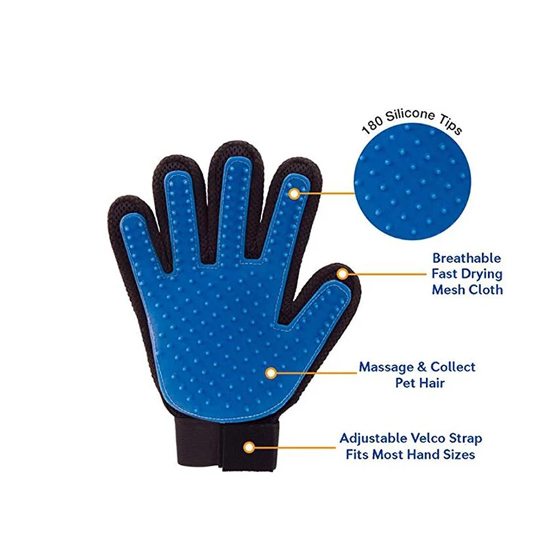 2 шт. перчатки щетки для груминга кошек и собак|Расчески собак| |