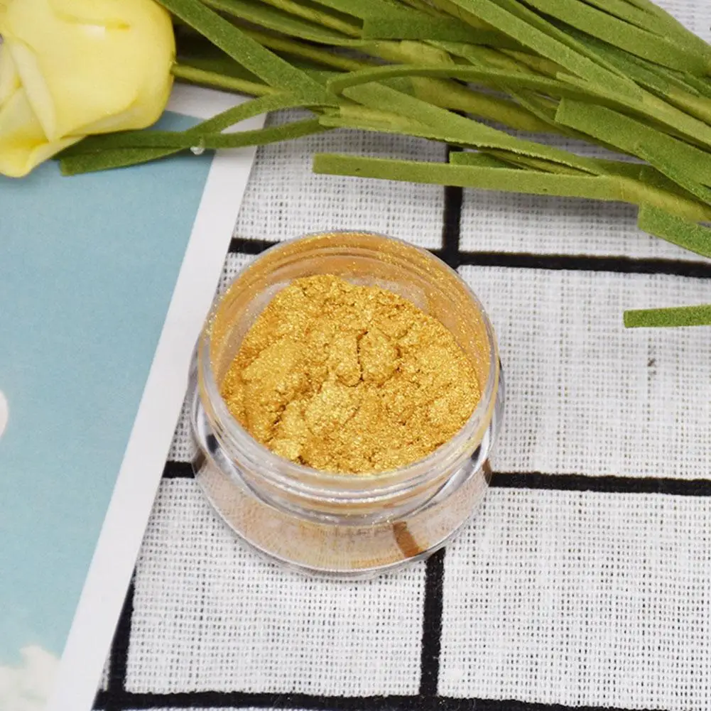 5g украшение торта выпечки Глянцевая порошок пищевые блестящие золотого