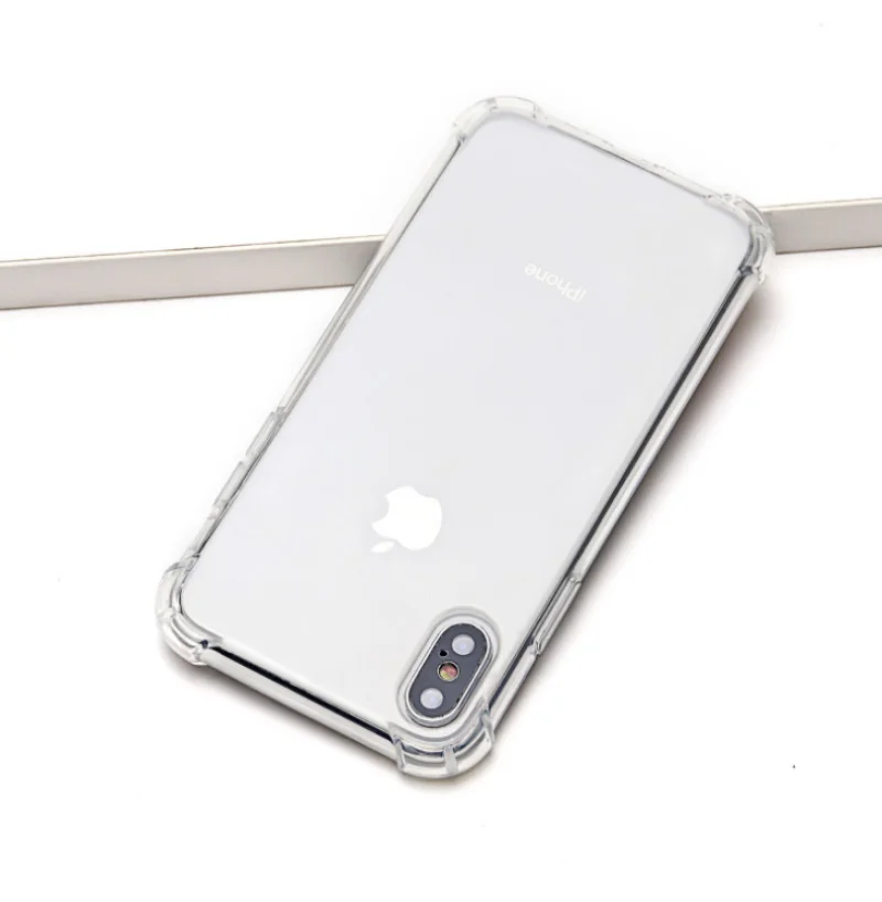 Противоударный силиконовый чехол для iPhone 7 8 Прозрачная защитная задняя крышка |