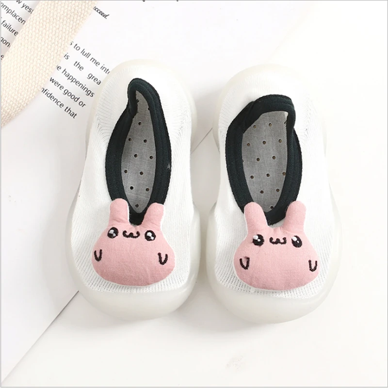 White Rabbit Детские носки с резиновой подошвой носки детские носки тапочки детские закрытый носок туфли тапочка носки с резиновой подошвой мягкая подошва - Цвет: White Rabbit