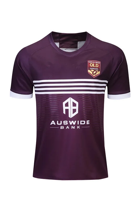 QUEENSLAND MAROONS футболка для регби Размер: S-3XL принт на заказ номер имя качество идеальное - Цвет: 2019 HOME