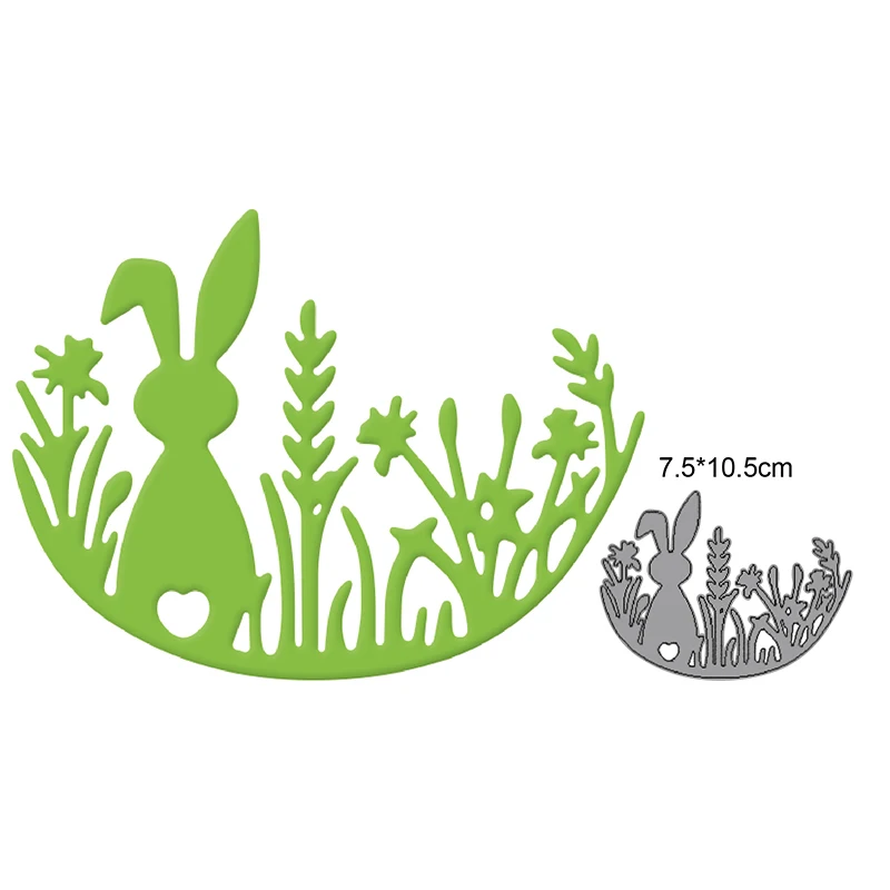 

Easter Day Metal Cutting Dies Stitched Scrapbooking Stamps Craft Embossing Die Cut Making Stencil Template