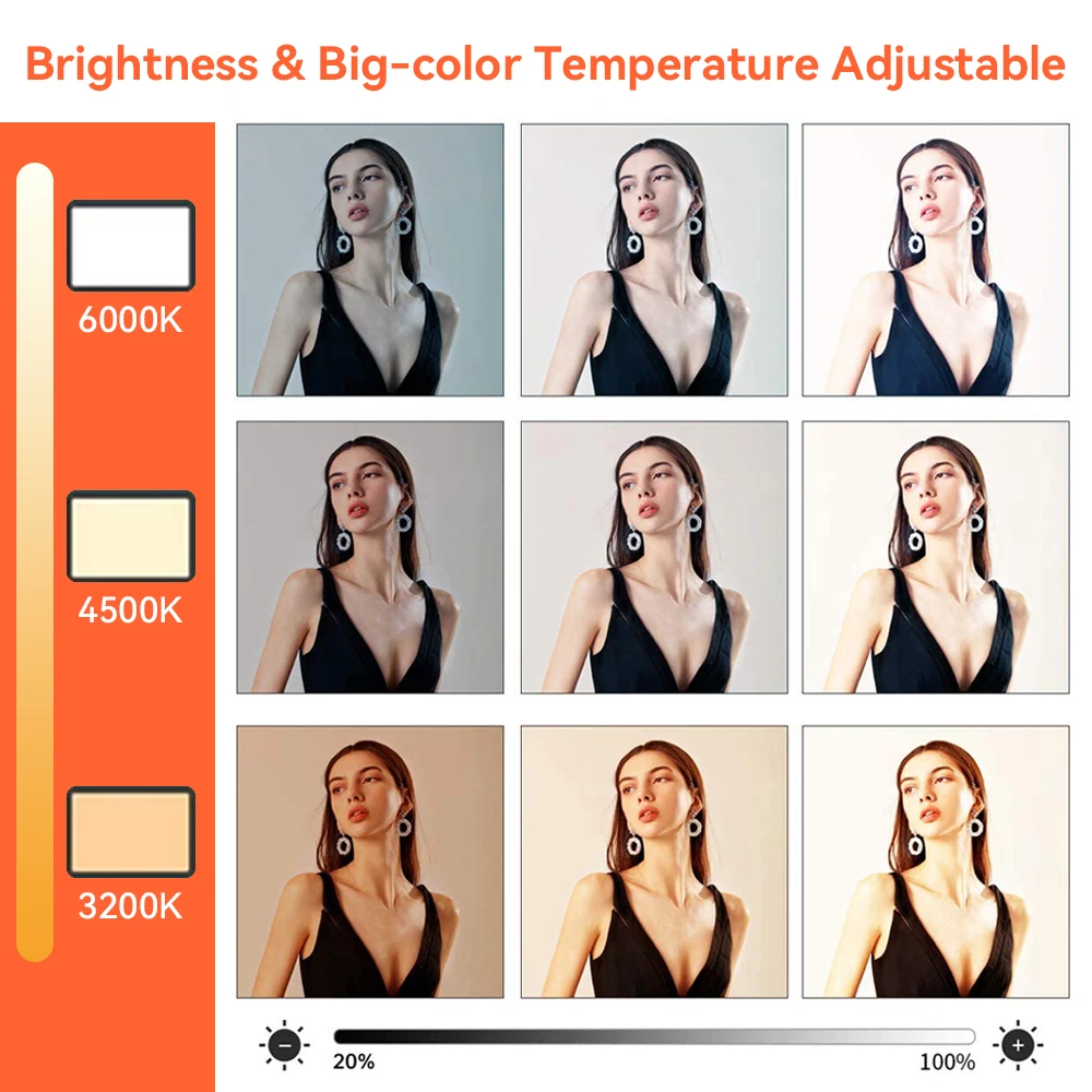 LED Video Light With Professional Tripod Stand Remote Control Dimmable Panel Lighting Studio Photo Live photography Fill-in Lamp |