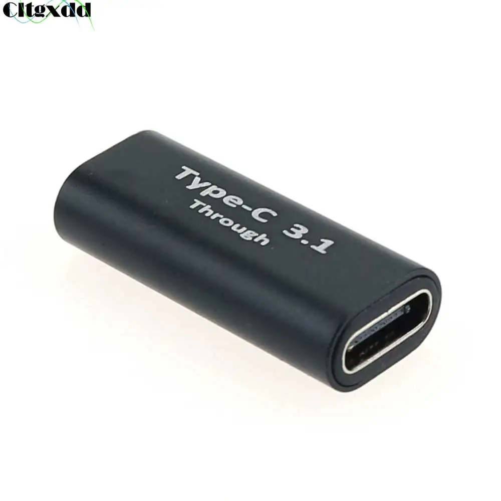 

1PCS USB 3.1 Type C Adapter Female to Female Converter Portable USB-C Charge Data Sync Adapter Cable Connector for Phone Tablet