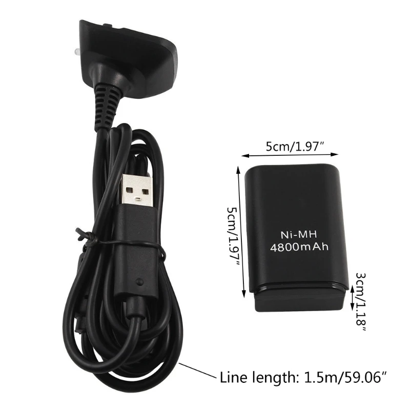 Зарядное устройство для аккумулятора 40JB емкостью 4800 мАч контроллера Xbox360 с