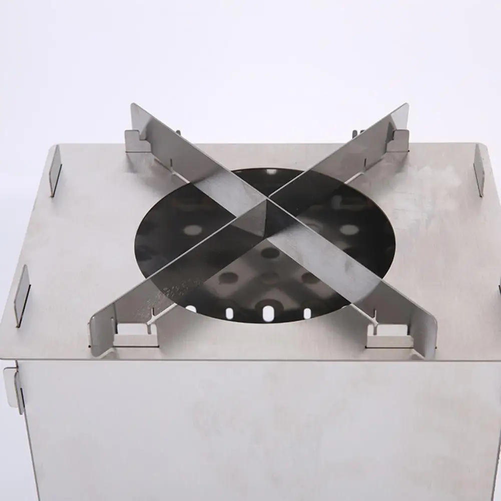 Уличная складная деревянная горелка из нержавеющей стали многофункциональная