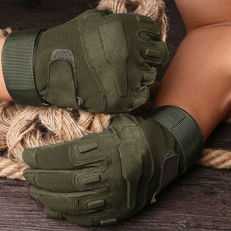 

Winter Sport Gloves Men's Outdoor Military Gloves Full Finger Army Tactical Mittens Wear-resistant Riding Gloves