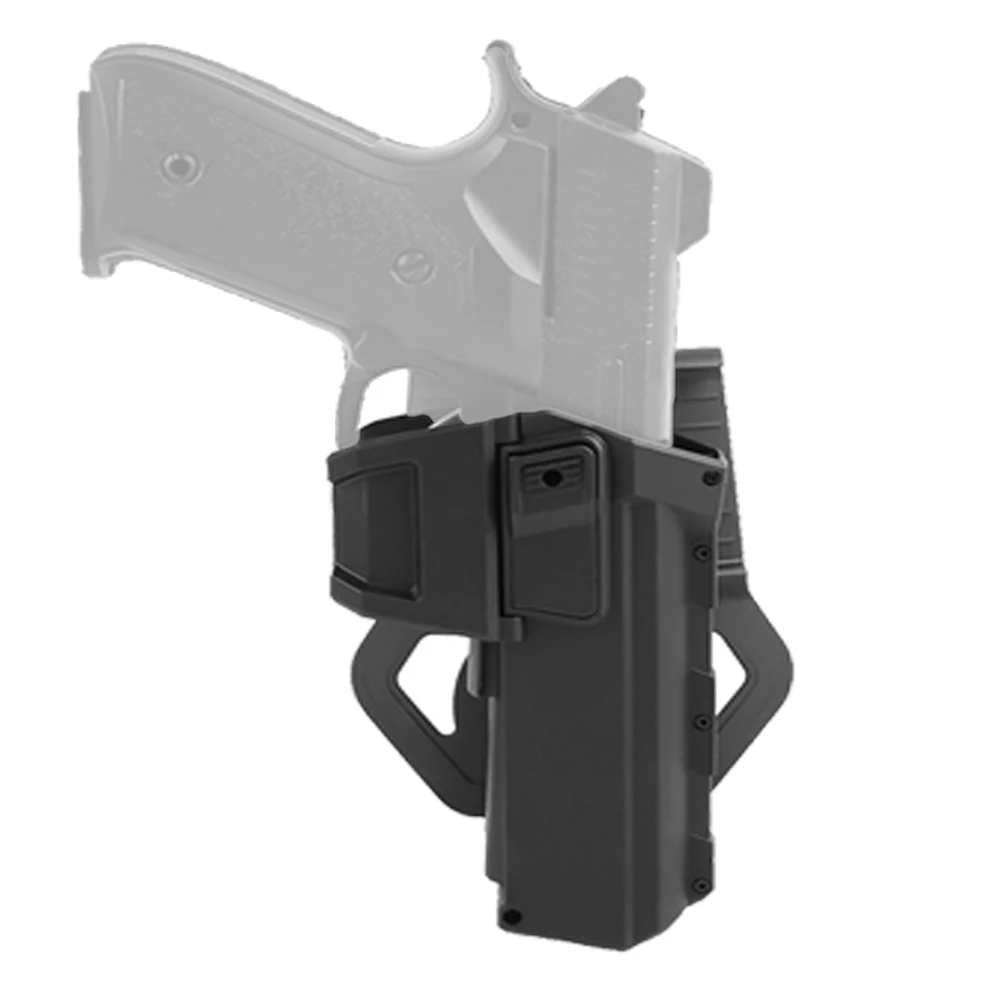 

Tactical Movable Pistol Holsters Compatible with Glock with Flashlight or Laser Mount Right Hand Waist Belt Gun Holster