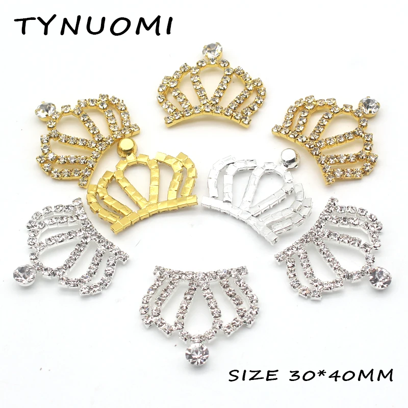 Стразы кнопки 10 шт. 30*40 мм рукоделие в виде короны ручная вышивка кнопка сделай