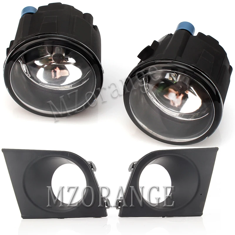 2pcs light and cover Автомобильные передние противотуманные фары светильник для Nissan Tiida/Latio Стиль 2007 2008 2009 2010 с противотуманной фары Крышка Капота - Цвет: 2pcs light and cover