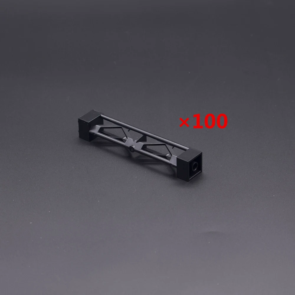 100pcs black Dubbi сделай сам, строительный блок, сценарное здание 3,85 '', столб, совместимый с брендами, обучающая игрушка, подарок для детей - Цвет: 100pcs black